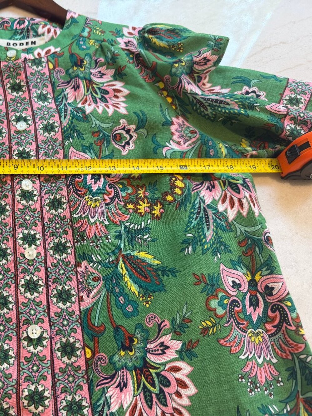 Boden Alicia Linen Top- Sz 6 - Picture 6 of 9